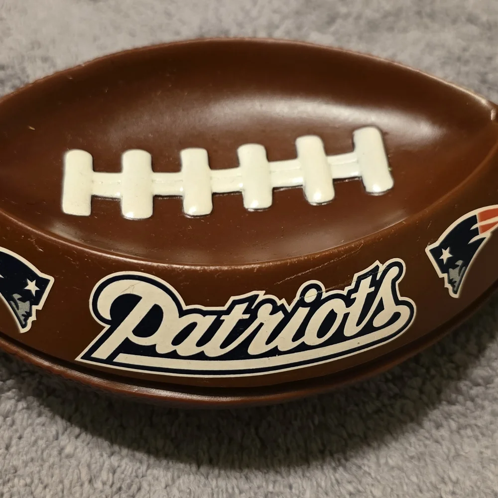 New NFL New England Patriots Brown Football Dish